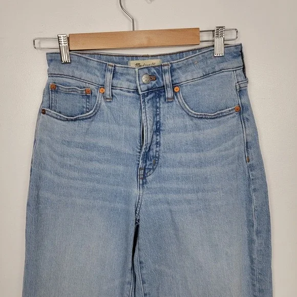 Madewell Jeans Women 26 T Blue Denim The Curvy Perfect Vintage Wide Leg Crop‎ - Picture 2 of 13